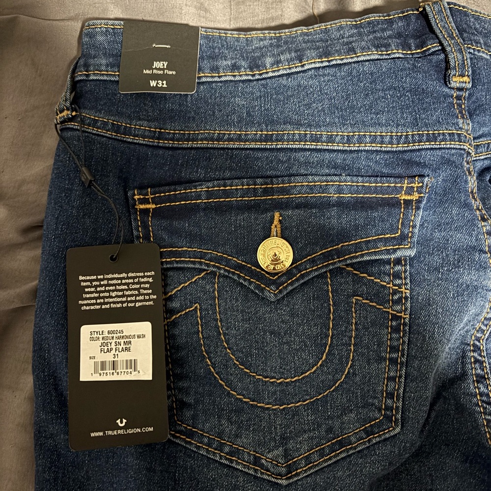 True Religion Dark Blue Flare Jeans